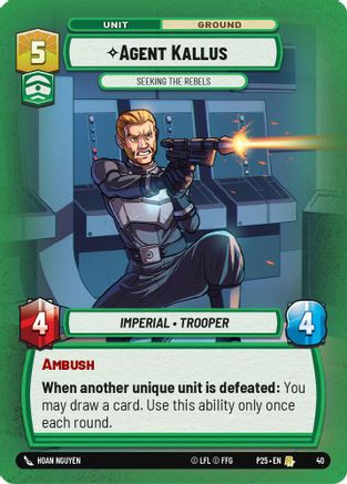 Agent Kallus - Seeking the Rebels (40) (40) [Store Showdown Promos] - Fantasy Flight Games - Card Brawlers | Quebec | Canada |
