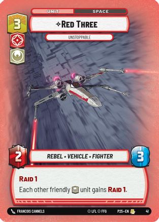 Red Three - Unstoppable (41) (41) [Store Showdown Promos] - Fantasy Flight Games - Card Brawlers | Quebec | Canada |
