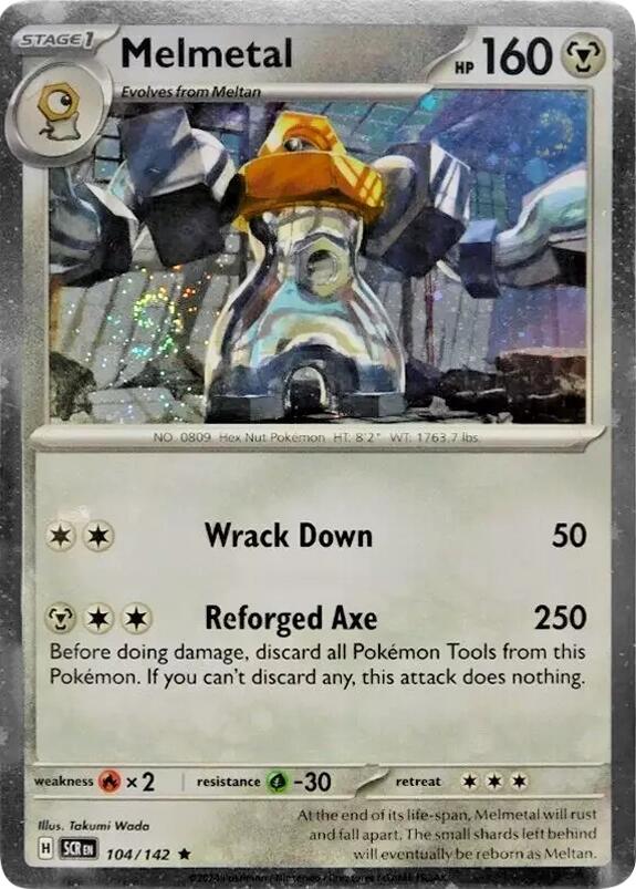 Melmetal (104/142) (Cosmos Holo) [Scarlet & Violet: Stellar Crown] - Pokémon - Card Brawlers | Quebec | Canada |