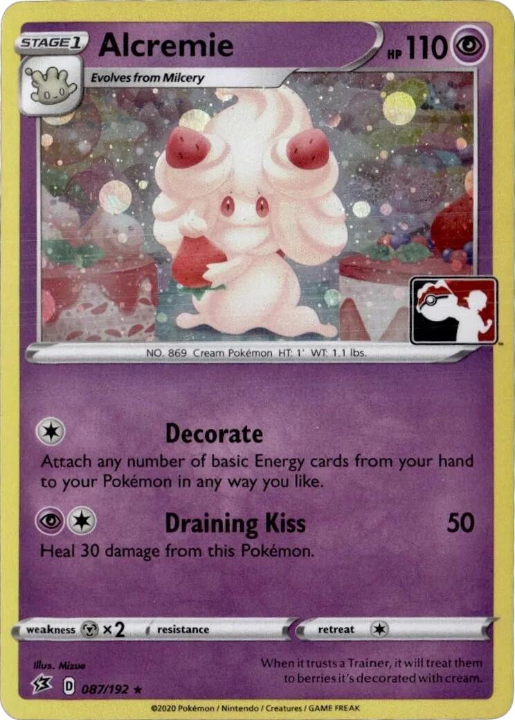 Alcremie (087/192) (Play Pokemon Promo) [League & Championship Cards] - Pokémon - Card Brawlers | Quebec | Canada |