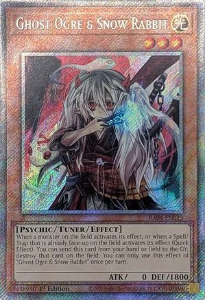 Ghost Ogre & Snow Rabbit [RA04-EN015] Platinum Secret Rare - Yu-Gi-Oh! - Card Brawlers | Quebec | Canada |