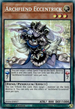Archfiend Eccentrick [RA04-EN017] Prismatic Collector's Rare - Yu-Gi-Oh! - Card Brawlers | Quebec | Canada |
