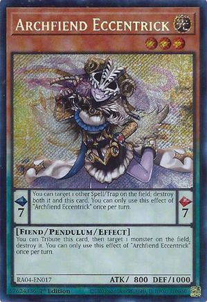 Archfiend Eccentrick [RA04-EN017] Secret Rare - Yu-Gi-Oh! - Card Brawlers | Quebec | Canada |