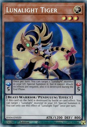 Lunalight Tiger [RA04-EN020] Prismatic Collector's Rare - Yu-Gi-Oh! - Card Brawlers | Quebec | Canada |