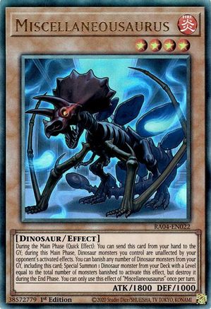 Miscellaneousaurus [RA04-EN022] Prismatic Ultimate Rare - Yu-Gi-Oh! - Card Brawlers | Quebec | Canada |