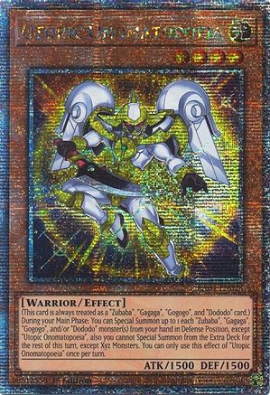 Utopic Onomatopoeia [RA04-EN028] Quarter Century Secret Rare - Yu-Gi-Oh! - Card Brawlers | Quebec | Canada |