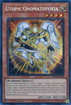 Utopic Onomatopoeia [RA04-EN028] Secret Rare - Yu-Gi-Oh! - Card Brawlers | Quebec | Canada |