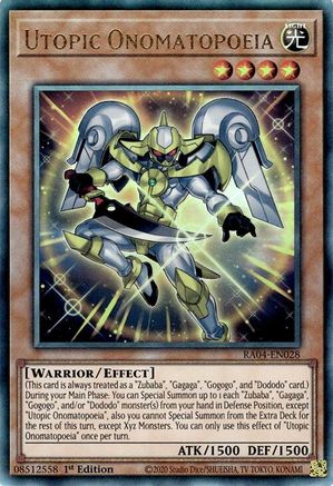 Utopic Onomatopoeia [RA04-EN028] Ultimate Rare - Yu-Gi-Oh! - Card Brawlers | Quebec | Canada |