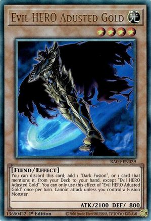 Evil HERO Adusted Gold [RA04-EN029] Prismatic Ultimate Rare - Yu-Gi-Oh! - Card Brawlers | Quebec | Canada |