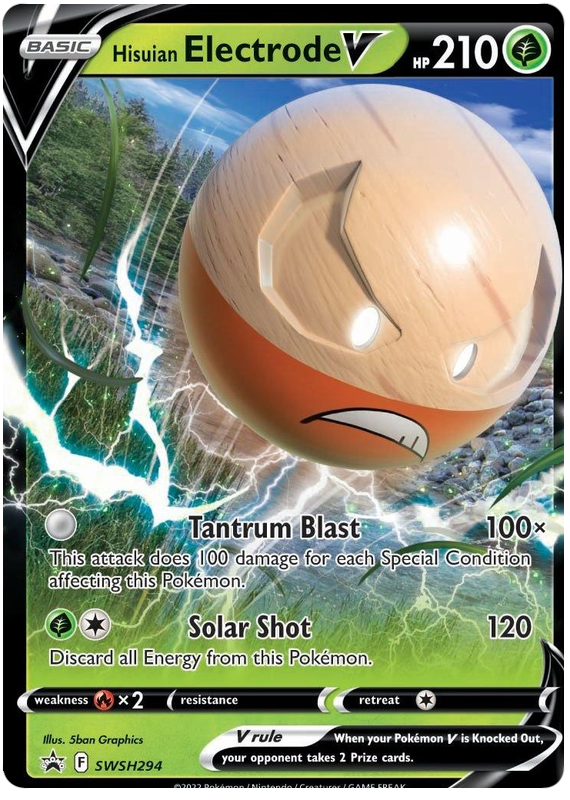 Hisuian Electrode V (SWSH294) (Jumbo Card) [Sword & Shield: Black Star Promos] - Pokémon - Card Brawlers | Quebec | Canada |