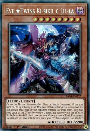 EvilTwins Ki-sikil & Lil-la [RA04-EN037] Prismatic Collector's Rare - Yu-Gi-Oh! - Card Brawlers | Quebec | Canada |