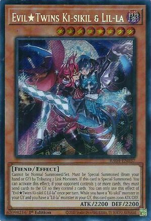 EvilTwins Ki-sikil & Lil-la [RA04-EN037] Secret Rare - Yu-Gi-Oh! - Card Brawlers | Quebec | Canada |