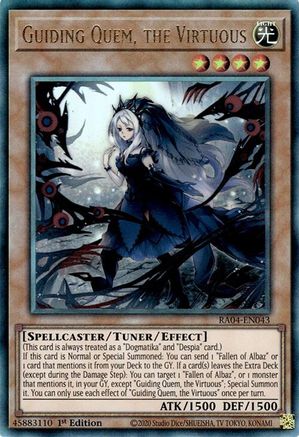 Guiding Quem, the Virtuous [RA04-EN043] Prismatic Ultimate Rare - Yu-Gi-Oh! - Card Brawlers | Quebec | Canada |