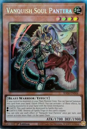 Vanquish Soul Pantera [RA04-EN044] Prismatic Collector's Rare - Yu-Gi-Oh! - Card Brawlers | Quebec | Canada |
