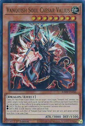 Vanquish Soul Caesar Valius [RA04-EN046] Ultra Rare - Yu-Gi-Oh! - Card Brawlers | Quebec | Canada |
