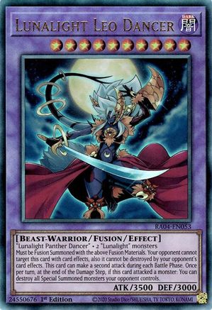 Lunalight Leo Dancer [RA04-EN053] Prismatic Ultimate Rare - Yu-Gi-Oh! - Card Brawlers | Quebec | Canada |