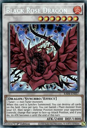 Dragon Rose Noire [RA04-EN057] Rare de Collection Prismatique 