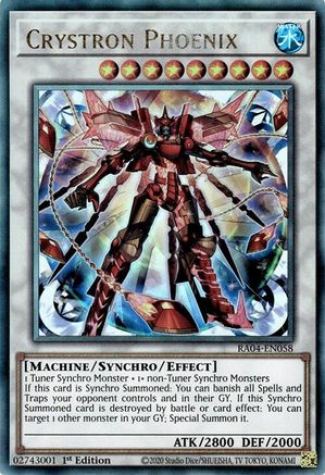 Crystron Phoenix [RA04-EN058] Prismatic Ultimate Rare