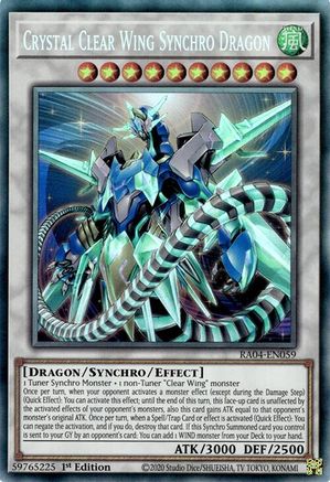 Crystal Clear Wing Synchro Dragon [RA04-EN059] Collector's Rare - Yu-Gi-Oh! - Card Brawlers | Quebec | Canada |