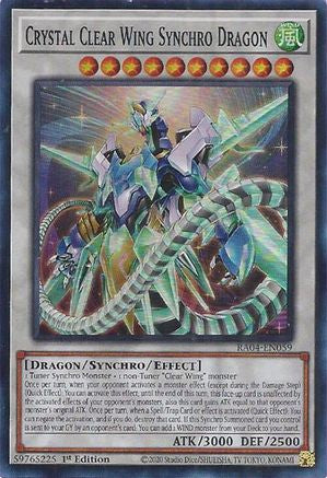 Crystal Clear Wing Synchro Dragon [RA04-EN059] Super Rare - Yu-Gi-Oh! - Card Brawlers | Quebec | Canada |