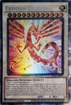 Crimson Dragon (card) [RA04-EN061] Prismatic Collector's Rare