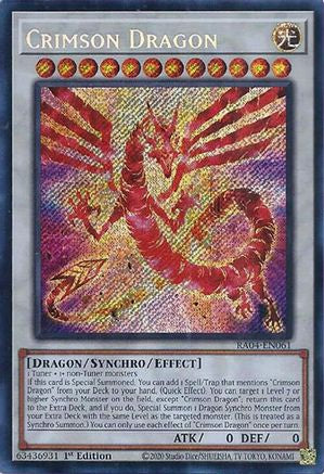 Crimson Dragon (card) [RA04-EN061] Secret Rare - Yu-Gi-Oh! - Card Brawlers | Quebec | Canada |