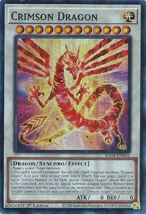 Crimson Dragon (card) [RA04-EN061] Super Rare - Yu-Gi-Oh! - Card Brawlers | Quebec | Canada |