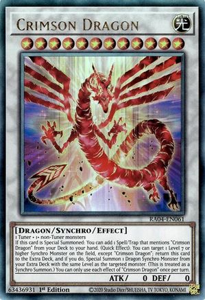 Crimson Dragon (card) [RA04-EN061] Prismatic Ultimate Rare - Yu-Gi-Oh! - Card Brawlers | Quebec | Canada |