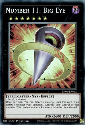 Number 11: Big Eye [RA04-EN062] Prismatic Collector's Rare - Yu-Gi-Oh! - Card Brawlers | Quebec | Canada |