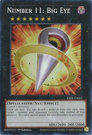 Number 11: Big Eye [RA04-EN062] Super Rare - Yu-Gi-Oh! - Card Brawlers | Quebec | Canada |