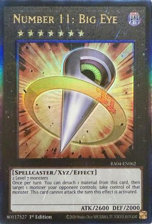 Number 11: Big Eye [RA04-EN062] Prismatic Ultimate Rare - Yu-Gi-Oh! - Card Brawlers | Quebec | Canada |