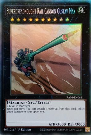 Superdreadnought Rail Cannon Gustav Max [RA04-EN063] Prismatic Collector's Rare - Yu-Gi-Oh! - Card Brawlers | Quebec | Canada |
