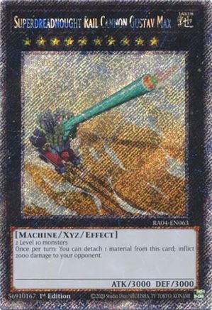 Superdreadnought Rail Cannon Gustav Max [RA04-EN063] Platinum Secret Rare - Yu-Gi-Oh! - Card Brawlers | Quebec | Canada |