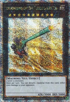 Canon ferroviaire Superdreadnought Gustav Max [RA04-EN063] Quart de siècle Rare secrète 