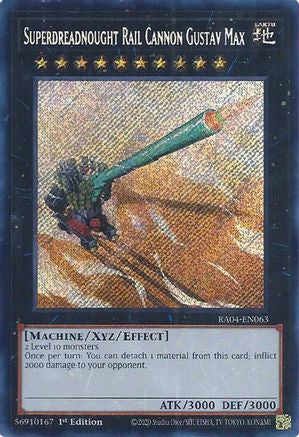 Superdreadnought Rail Cannon Gustav Max [RA04-EN063] Secret Rare - Yu-Gi-Oh! - Card Brawlers | Quebec | Canada |
