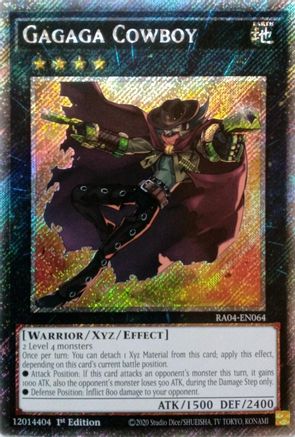 Gagaga Cowboy [RA04-EN064] Platinum Secret Rare - Yu-Gi-Oh! - Card Brawlers | Quebec | Canada |