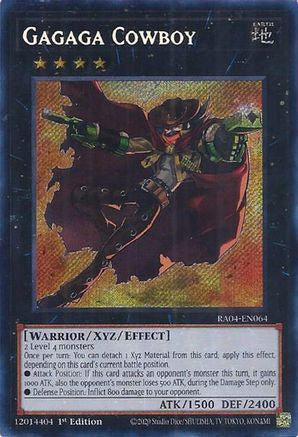 Gagaga Cowboy [RA04-EN064] Secret Rare - Yu-Gi-Oh! - Card Brawlers | Quebec | Canada |