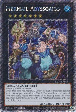 Mermail Abyssgaios [RA04-EN065] Platinum Secret Rare - Yu-Gi-Oh! - Card Brawlers | Quebec | Canada |