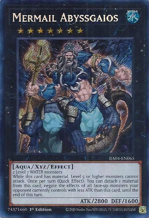 Mermail Abyssgaios [RA04-EN065] Secret Rare - Yu-Gi-Oh! - Card Brawlers | Quebec | Canada |