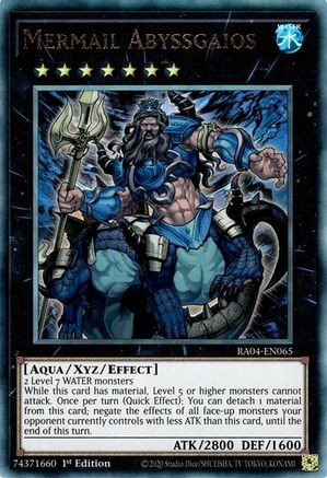 Mermail Abyssgaios [RA04-EN065] Prismatic Ultimate Rare - Yu-Gi-Oh! - Card Brawlers | Quebec | Canada |