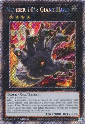 Number 106: Giant Hand [RA04-EN066] Platinum Secret Rare - Yu-Gi-Oh! - Card Brawlers | Quebec | Canada |