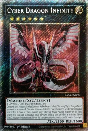 Cyber Dragon Infinity [RA04-EN068] Platinum Secret Rare - Yu-Gi-Oh! - Card Brawlers | Quebec | Canada |
