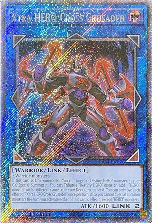Xtra HERO Cross Crusader [RA04-EN076] Platinum Secret Rare - Yu-Gi-Oh! - Card Brawlers | Quebec | Canada |