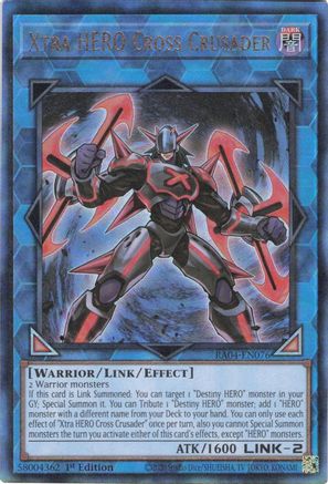 Xtra HERO Cross Crusader [RA04-EN076] Prismatic Ultimate Rare - Yu-Gi-Oh! - Card Brawlers | Quebec | Canada |