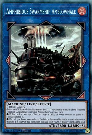 Amphibious Swarmship Amblowhale [RA04-EN077] Prismatic Collector's Rare - Yu-Gi-Oh! - Card Brawlers | Quebec | Canada |