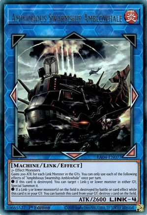 Amphibious Swarmship Amblowhale [RA04-EN077] Prismatic Ultimate Rare - Yu-Gi-Oh! - Card Brawlers | Quebec | Canada |