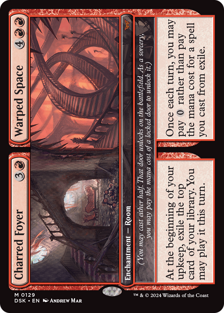 Charred Foyer // Warped Space [Duskmourn: House of Horror] - Magic: The Gathering - Card Brawlers | Quebec | Canada |