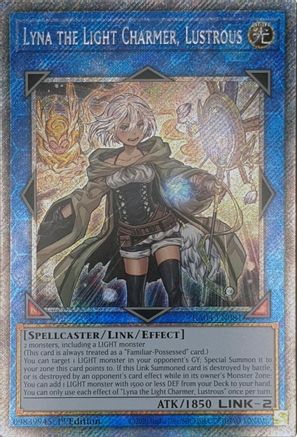 Lyna la charmeuse de lumière, Lustrous [RA04-EN081] Platinum Secret Rare 
