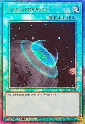 Terraforming [RA04-EN084] Prismatic Ultimate Rare - Yu-Gi-Oh! - Card Brawlers | Quebec | Canada |