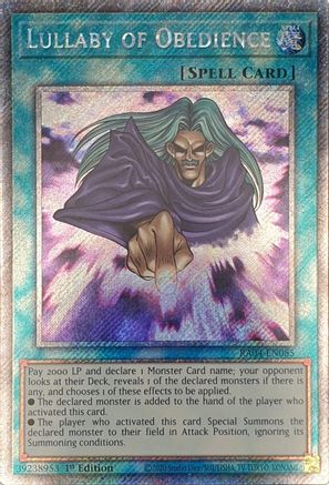 Lullaby of Obedience [RA04-EN085] Platinum Secret Rare - Yu-Gi-Oh! - Card Brawlers | Quebec | Canada |